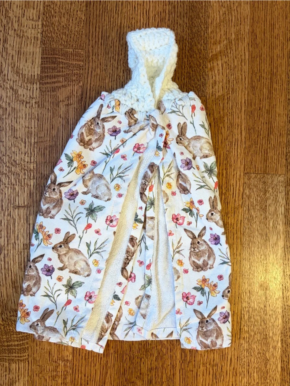 7 Crochet Top Hanging Kitchen Towels Vintage-Style Holidays Easter Halloween
